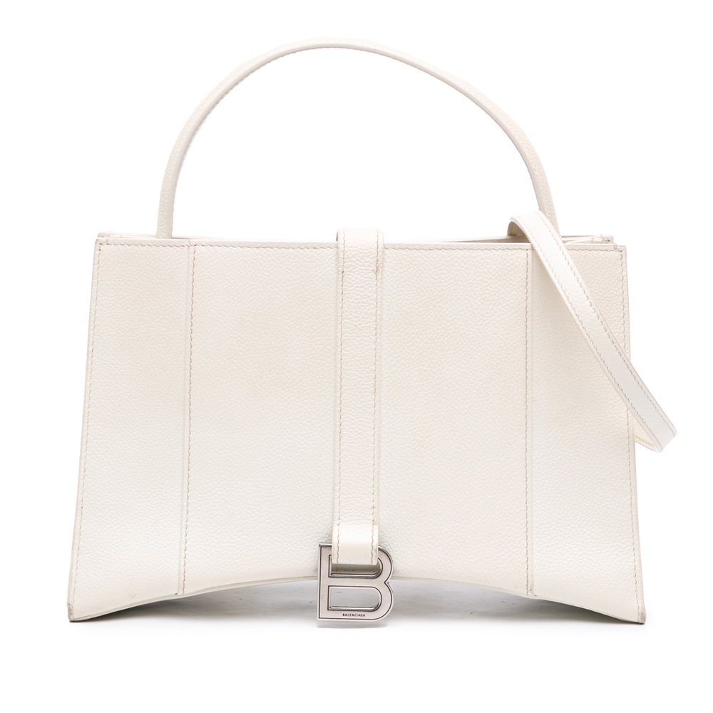 Pre-Loved Balenciaga Small Leather Hourglass East West Tote